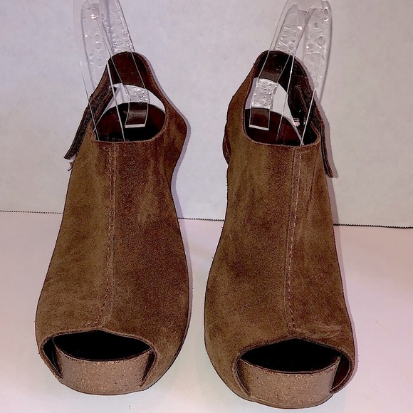 PEDRO GARCIA Paola Suede Open Toe Platform Sandals Booties 39/9 - Picture 8 of 16